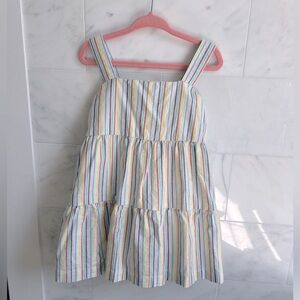 Hanna Andersson Cotton Rainbow Stripes Dress/ 2T